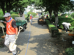 8月9日~10日園内整備 2
