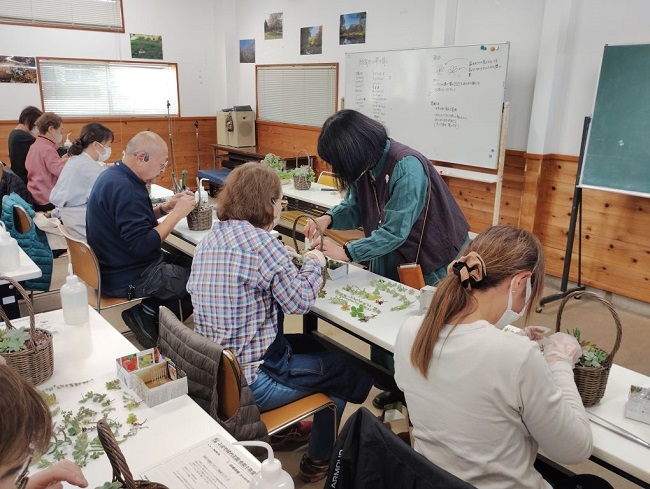 多肉植物の寄せ植え教室