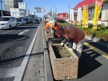除草作業風景写真