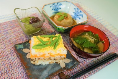 県内産米を使った料理写真