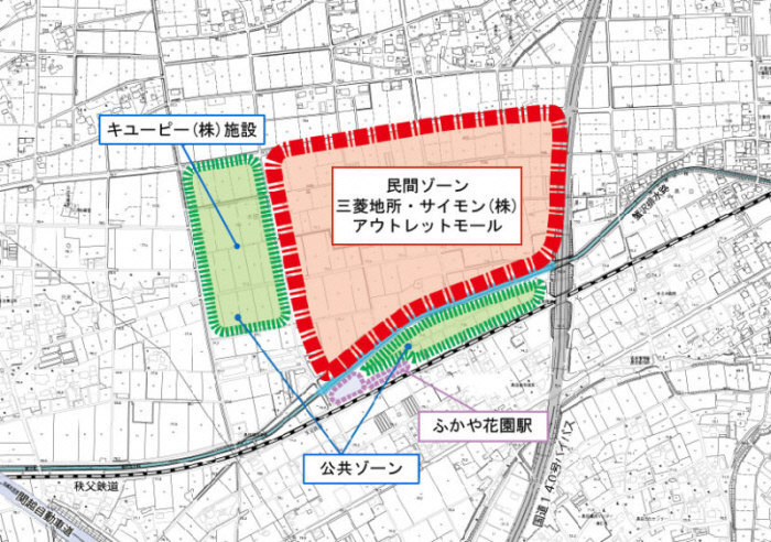 本プロジェクトのゾーニング図