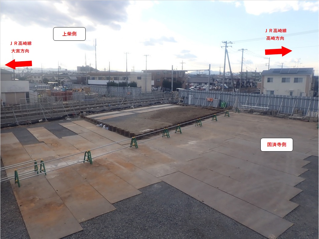 国済寺川からの施工場所