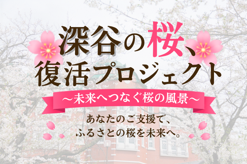 「深谷の桜、復活プロジェクト」PR画像