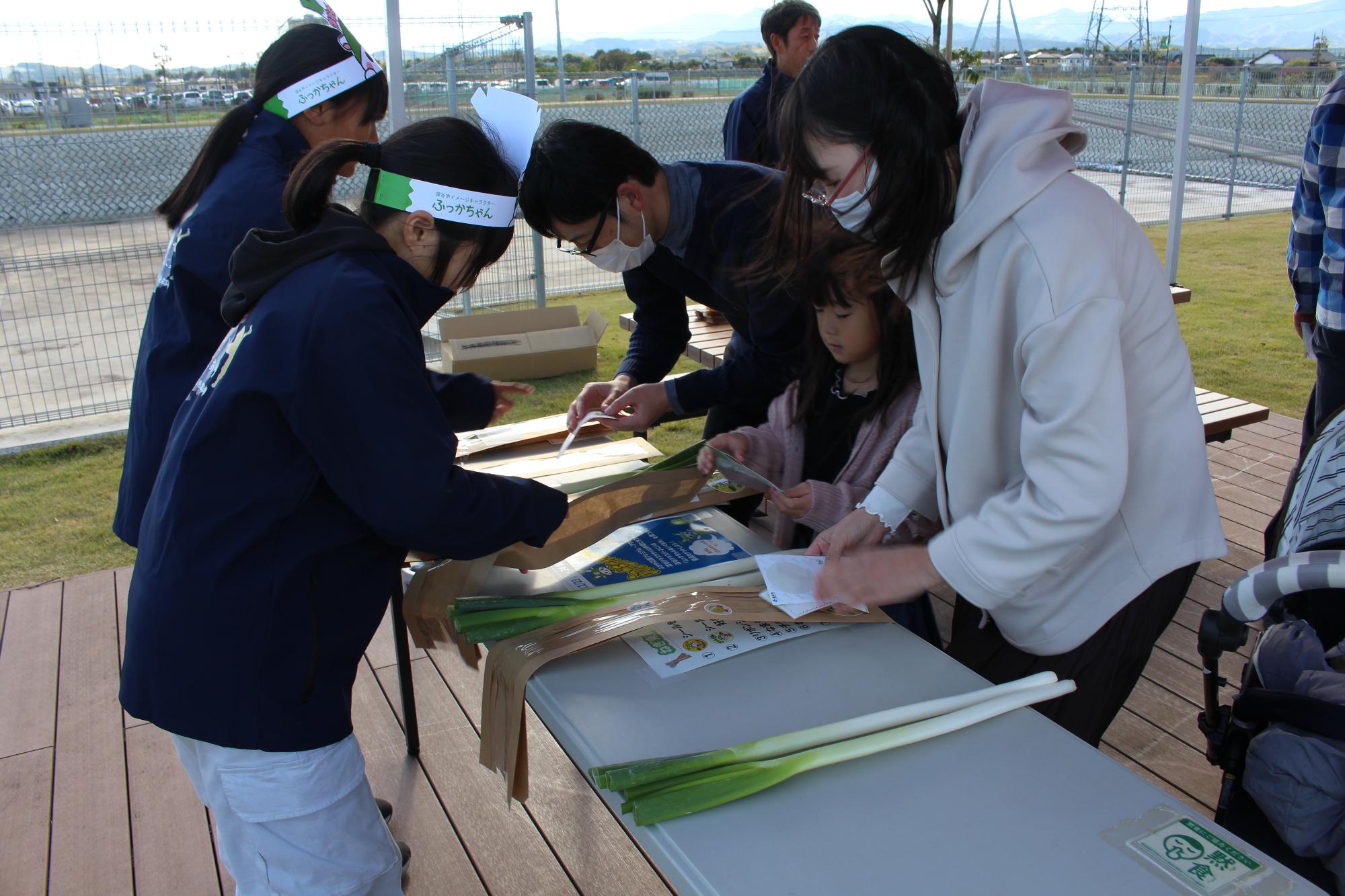 ねぎ束つくり体験