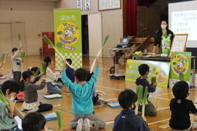 ねぎらいの日授業（上柴東小学校）