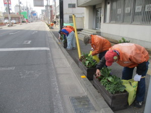 駅通り花がら摘み