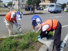 除草＆花がら摘み