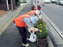 除草＆花がら摘み