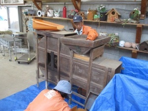 脱穀・唐箕がけ