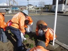 武川駅ロータリーボランティア活動