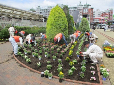 ステイションガーデン植栽