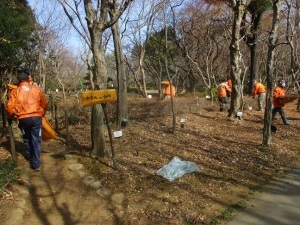 ホタルの小川清掃