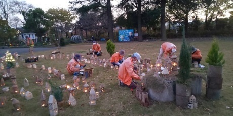 あかり展準備作業