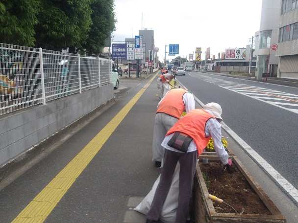 国道17号プランター活動