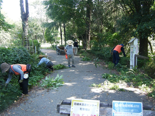 南門付近の除草