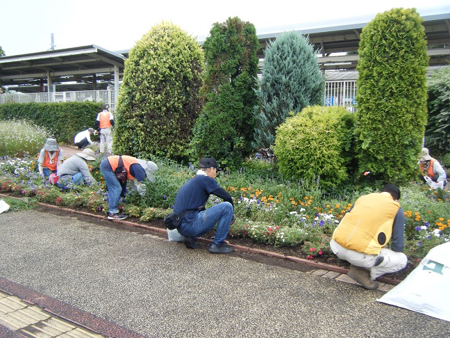 ステイションガーデン除草活動