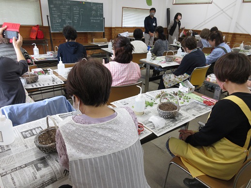 多肉植物の寄せ植え教室