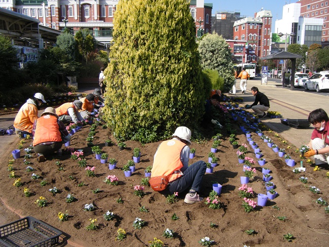 ステイションガーデン植栽