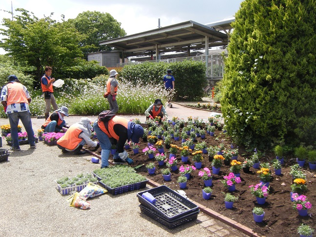 ステイションガーデン植栽