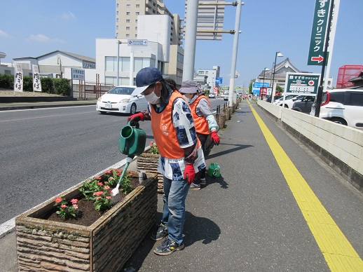 国道17号プランター活動