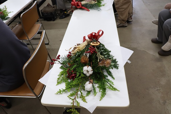 クリスマススワッグ教室