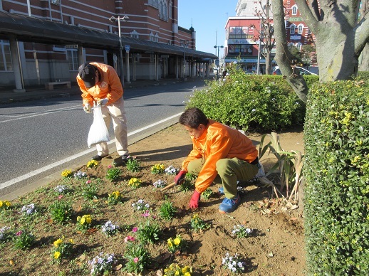 ステイションガーデン除草作業
