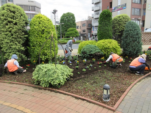 ステイションガーデン植栽