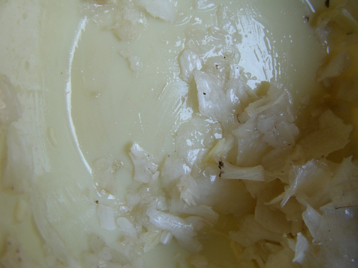 ヒガンバナ球根すりつぶしてみた