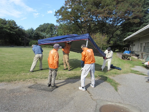 森の音楽祭準備