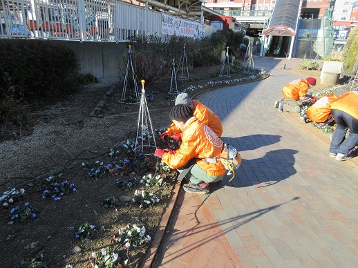 イルミネーション撤去