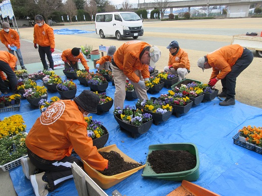 マラソンプランターづくり