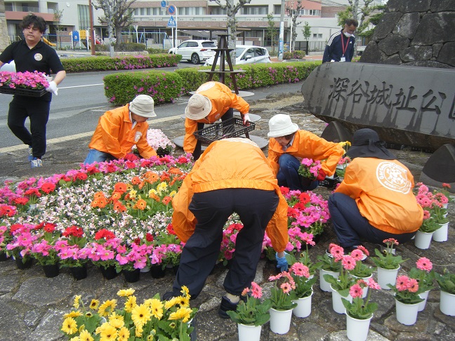 花フェスタ会場花の装飾