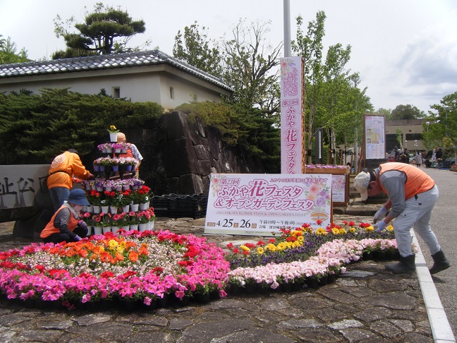 花フェスタ会場花の装飾