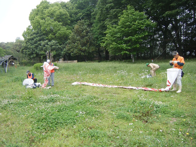 鯉のぼり撤去