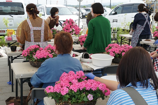 寄せ植えリース教室