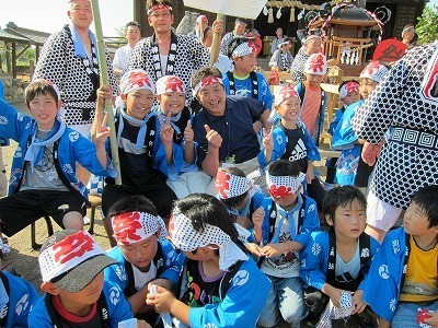 黒田地区のお祭りの様子