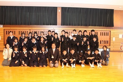 藤沢中学校3年生との市長対話会