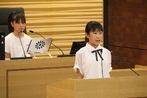 子ども議会の様子