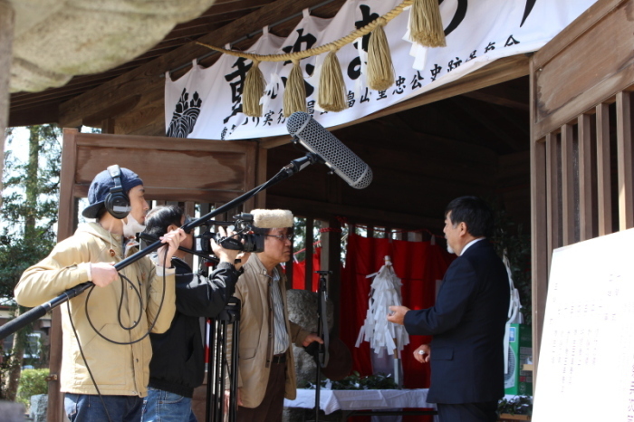 記録映画撮影風景