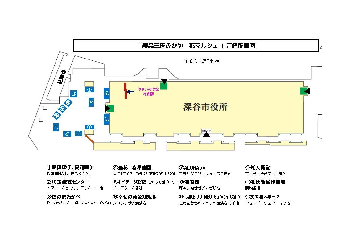 マルシェ店舗配置図