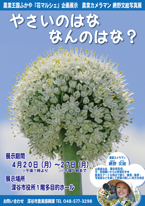 やさいのはな写真展ポスター