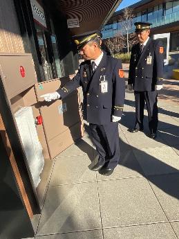 屋外消火栓設備を確認