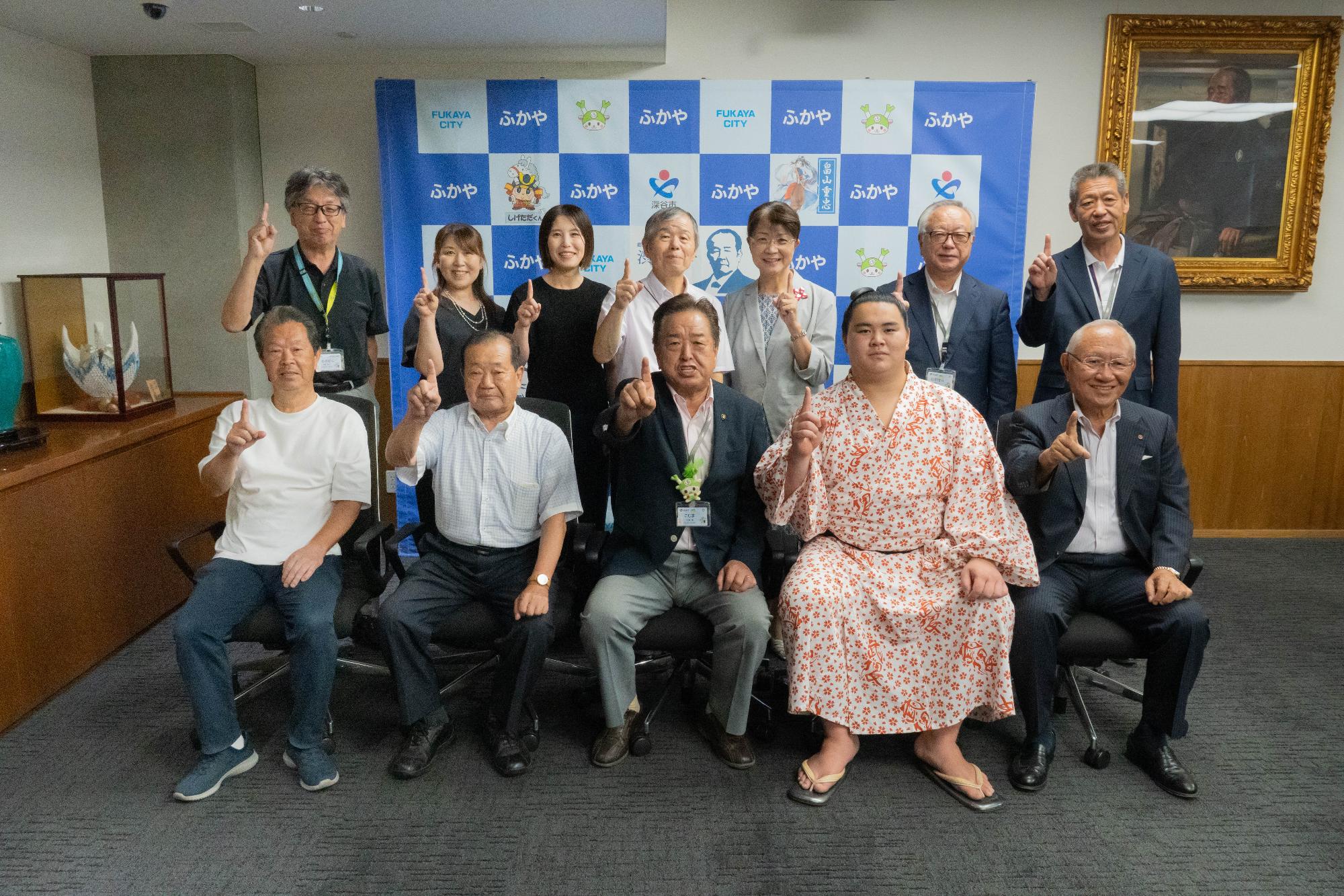豪乃若さん市長表敬訪問写真
