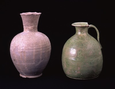 緑釉陶器、灰釉陶器(西浦北遺跡出土)国重要文化財