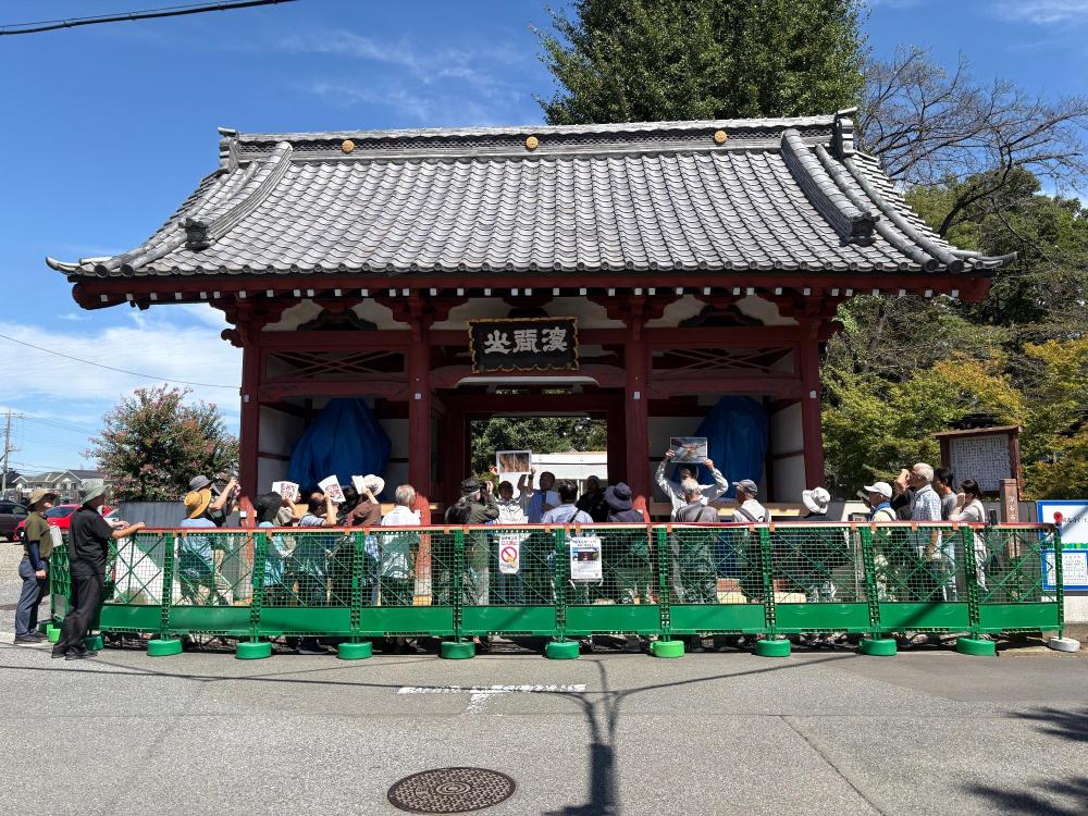修理工事説明会見学風景