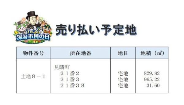 売り払い予定地